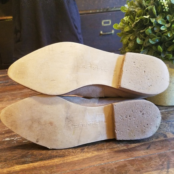 Charles David tan suede booties sz 8 - Picture 4 of 7